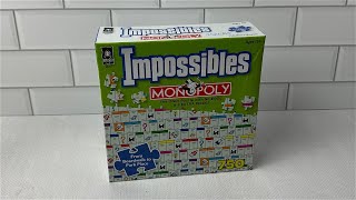 BePuzzled Impossibles Monopoly Puzzle  750 pieces [upl. by Kwan294]