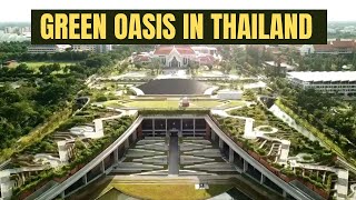 Green oasis on a university rooftop in Thailand environment  climatechange [upl. by Irmina]