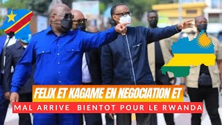 FELIX ET KAGAME EN NEGOCIATION ET MAL ARRIVE BIENTOT POUR LE RWANDA [upl. by Sheeb]