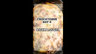 Crocktober Day 4 Ravioli Lasagna shorts crocktober easyrecipe crockpotcooking [upl. by Kcaz]