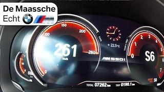 BMW M550i xDrive ACCELERATION amp TOP SPEED 0260kmh  BMW M De Maassche Echt [upl. by Hakeber49]