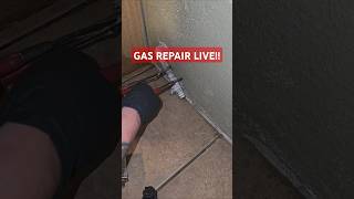 Gas Valve Replacement LIVE plumbing plumber fail diy howto shorts fyp bluecollar gas [upl. by Sosthenna]