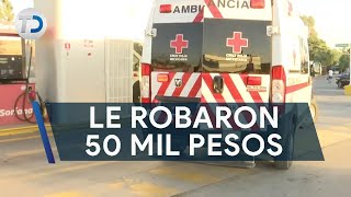 Dos hombres golpean a despachador de gasolinera con un tubo robaron 50 mil pesos [upl. by Melac734]