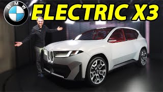 allnew electric BMW X3 REVEAL  2025 BMW iX3 first REVIEW [upl. by Sunda]