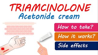 Triamcinolone acetonide cream USP 01  How to use Precautions and side effects [upl. by Ladnyk]