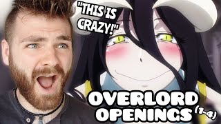 THESE ARE CRAZY  quotOVERLORD Openings 14quot  New Anime Fan  REACTION [upl. by Onairelav]