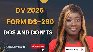 How to Fill Form DS260 for US Visa Application  StepbyStep Guide dv2025 visalottery [upl. by Enaed]