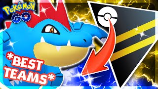 The BEST FERALIGATR Teams for Ultra League in GO Battle League  Pokemon GO PvP [upl. by Ettennal]