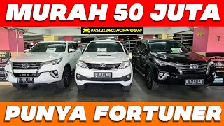 MURAH CUMA 50 JUTA MOBIL BEKAS FORTUNER DIESEL HARGA TERMURAH DI SS MOBILINDO JAKARTA TAHUN 2021 [upl. by Neneek]