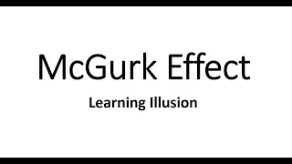 The McGurk Effect Audio Illusion [upl. by Wun]