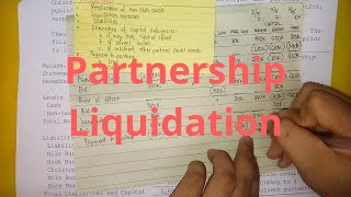 Partnership Liquidation  Lumpsum Method Part 1 [upl. by Banks]