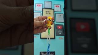 Paper pin Toy Craft idea youtubeshorts shortsfeed [upl. by Htinnek]