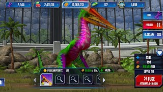 Maxing PELECANIPTERYX Hybrid jurassicworld jurassicworldthegame [upl. by Saisoj]