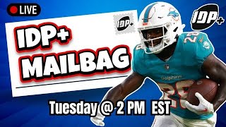 IDP Offseason Mailbag Show  Justin Frye Analysis [upl. by Bryner]