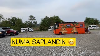 FETHİYEDE KARAVANIMIZLA İKİ KERE KUMA SAPLANDIK [upl. by Enelegna]