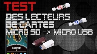 Test du Lecteur de carte MicroSD vers USBMicroUSB OTG de protectecrancom [upl. by Pontius77]