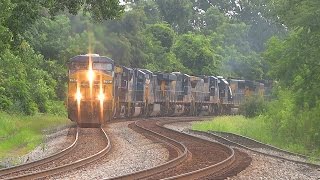 Nine Engine CSX Freight Train Carrying Some Good Luck 🎰 [upl. by Bick]