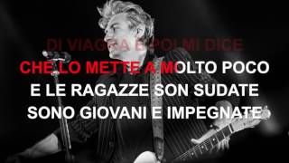 Ligabue  E venerdì non mi rompete i coglioni  Karaoke con testo [upl. by Aiotal4]