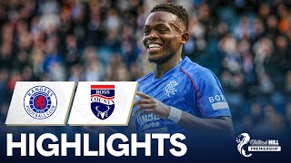 Rangers 60 Ross County  Matondo Shines As Rangers Dismantle County  William Hill Premiership [upl. by Natsirt]