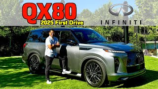 2025 Infiniti QX80 First Drive  New Full Sized Modern Luxury at Its Finest [upl. by Valry]