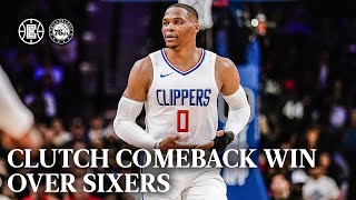 Clutch Comeback Win over Sixers Highlights 🤯  LA Clippers [upl. by Adniral]