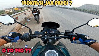 Yamaha Fz25 bs6 top speed test I Performance test on highway [upl. by Wolram]