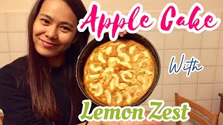 Apple Cake With Lemon Zest Italian Style  Apple Cake Recipe [upl. by Hseyaj12]