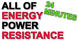 A Level Physics Revision All of Energy Power and Resistance [upl. by Stanhope]