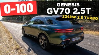 2023 Genesis GV70 25T Sport AWD review 0100 amp engine sound [upl. by Lauritz381]