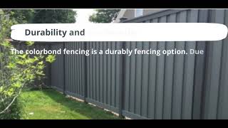 Advantages of using colorbond fencing installation Perth [upl. by Even]