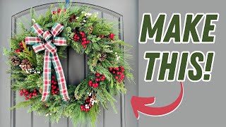 How to Make a Classic Christmas Wreath [upl. by Ikaz]