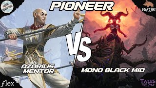 Mono Black Mid VS Azorius Mentor MTG Pioneer [upl. by Gerbold299]