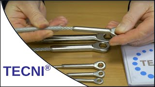 How To Fit Stainless Steel Eye Fittings [upl. by Elwee]