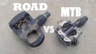 MTB vs Road SPD Clipless Pedals [upl. by Rednaeel]