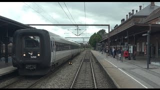 Führerstandsmitfahrt Dänemark Fredericia  Sønderborg mit IC 965 [upl. by Ecnatsnok]