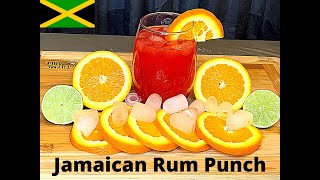 How To Make Authentic Jamaican Rum PunchStep By Step [upl. by Yklam]