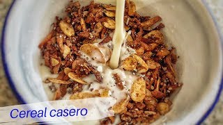 ¿Cómo hacer cereal casero nutritivo saludable y delicioso Muy fácil de hacer [upl. by Tanaka]