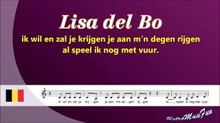 Lisa del Bo  Liefde is een kaartspel  Karaoke [upl. by Hazel]