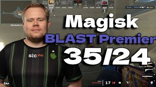 CS2 POV Falcons Magisk 3524 vs Vitality Nuke BLAST Premier Spring Groups 2024 [upl. by Koeninger519]