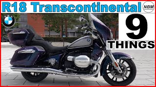 New 2022 BMW R18 Transcontinental 9 Things [upl. by Chad869]