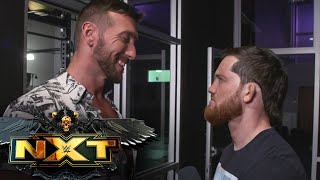 Kyle O’Reilly and Duke Hudson brawl backstage WWE NXT Aug 24 2021 [upl. by Norod]