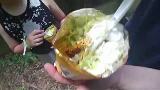 Crazy Daisys Food Truck walking taco review [upl. by Attikram]