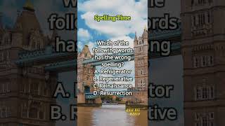 Spelling Time 498 spelling englishlearning englishvocabulary questions quiz [upl. by Balsam]