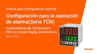 Autonics  Configuración para la operaciónSerie TCN [upl. by Fechter]