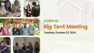 Big Tent Meeting Tuesday October 22 2024  Celebrating and Protecting our WI Freedoms and Future [upl. by Pine]