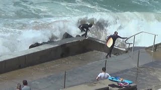 Surf accident in Biarritz  short version [upl. by Maxama887]