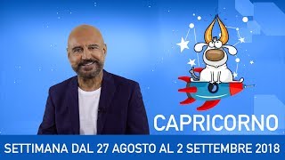 CAPRICORNO l’oroscopo di Capitani  27 agosto  2 settembre [upl. by Ettegroeg]