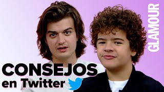 Joe Keery y Gaten Matarazzo de ‘Stranger Things’ dan consejos  Glamour México y Latinoamérica [upl. by Alebasi]