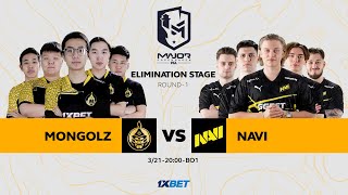 MONGOLZ vs NAVI  PGL Major 2024  Elimination Stage  Day 1  MN cast [upl. by Rama99]