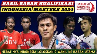 Hasil Semua Sektor Babak Kualifikasi Badminton Indonesia Masters 2024 Hari Ini [upl. by Nahtan]